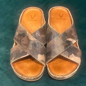 V Italia Camouflage‎ Slide Sandals